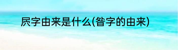 屄字由来是什么(昝字的由来)