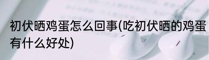 初伏晒鸡蛋怎么回事(吃初伏晒的鸡蛋有什么好处)