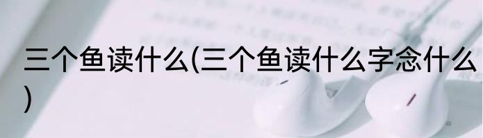 三个鱼读什么(三个鱼读什么字念什么)