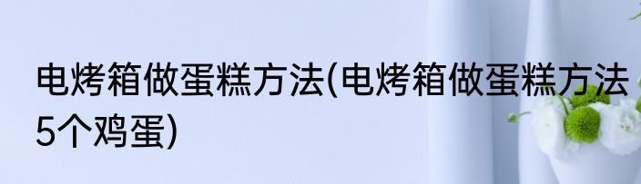 电烤箱做蛋糕方法(电烤箱做蛋糕方法5个鸡蛋)