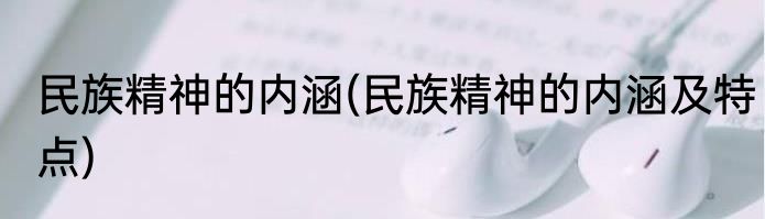 民族精神的内涵(民族精神的内涵及特点)