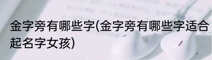金字旁有哪些字(金字旁有哪些字适合起名字女孩)