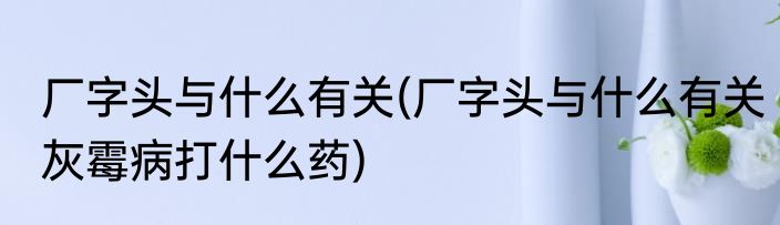 厂字头与什么有关(厂字头与什么有关灰霉病打什么药)