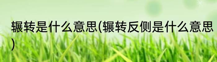 辗转是什么意思(辗转反侧是什么意思)