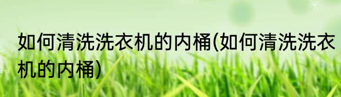 如何清洗洗衣机的内桶(如何清洗洗衣机的内桶)