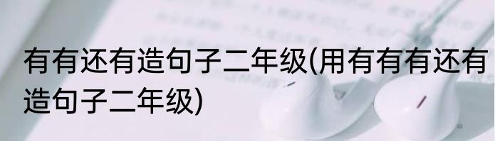 有有还有造句子二年级(用有有有还有造句子二年级)