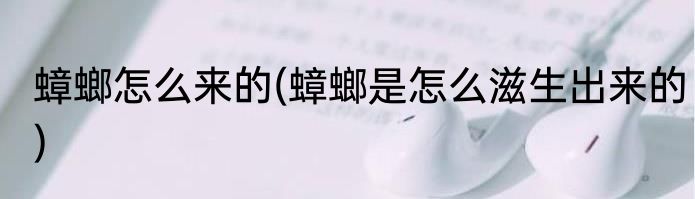 蟑螂怎么来的(蟑螂是怎么滋生出来的)