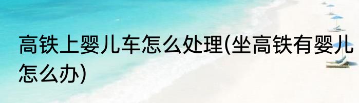 高铁上婴儿车怎么处理(坐高铁有婴儿怎么办)