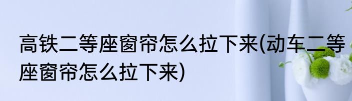 高铁二等座窗帘怎么拉下来(动车二等座窗帘怎么拉下来)
