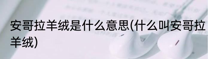 安哥拉羊绒是什么意思(什么叫安哥拉羊绒)