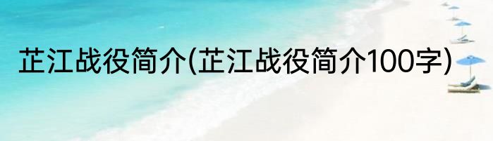 芷江战役简介(芷江战役简介100字)