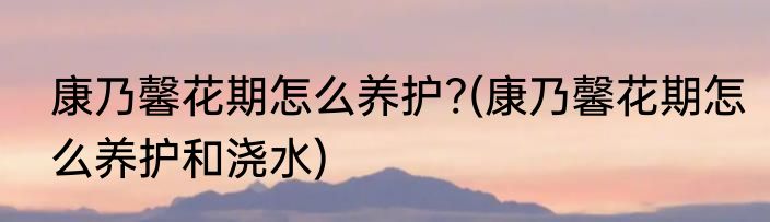 康乃馨花期怎么养护?(康乃馨花期怎么养护和浇水)