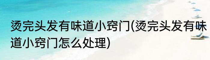 烫完头发有味道小窍门(烫完头发有味道小窍门怎么处理)