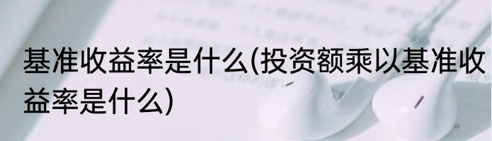 基准收益率是什么(投资额乘以基准收益率是什么)