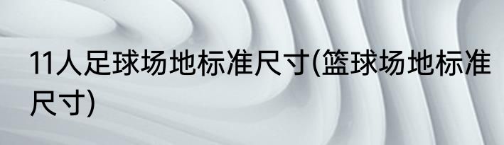 11人足球场地标准尺寸(篮球场地标准尺寸)