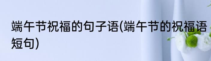端午节祝福的句子语(端午节的祝福语短句)