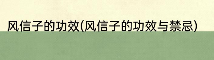 风信子的功效(风信子的功效与禁忌)