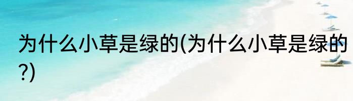 为什么小草是绿的(为什么小草是绿的?)