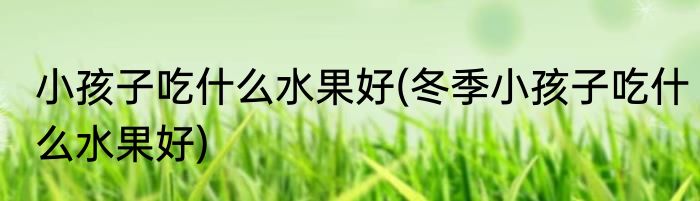 小孩子吃什么水果好(冬季小孩子吃什么水果好)