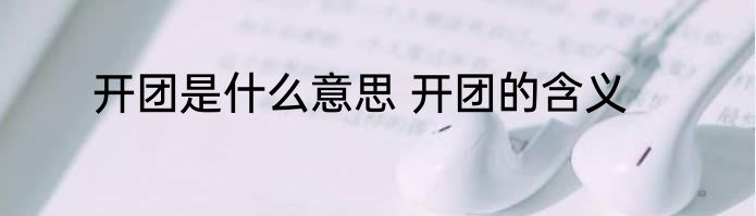 开团是什么意思 开团的含义