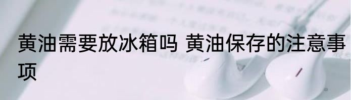 黄油需要放冰箱吗 黄油保存的注意事项