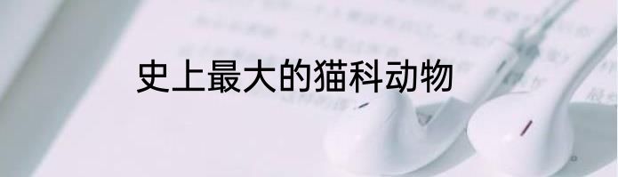 史上最大的猫科动物