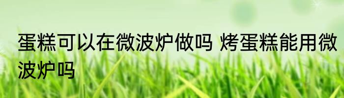 蛋糕可以在微波炉做吗 烤蛋糕能用微波炉吗