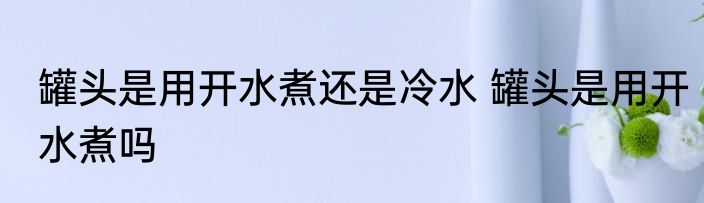 罐头是用开水煮还是冷水 罐头是用开水煮吗