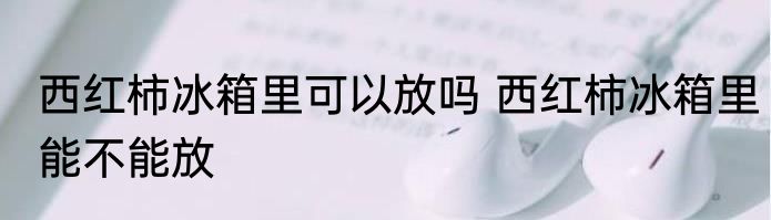 西红柿冰箱里可以放吗 西红柿冰箱里能不能放
