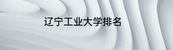 辽宁工业大学排名