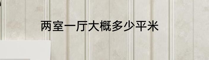 两室一厅大概多少平米