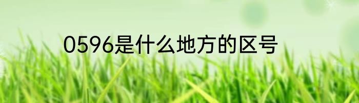 0596是什么地方的区号