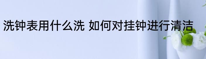洗钟表用什么洗 如何对挂钟进行清洁