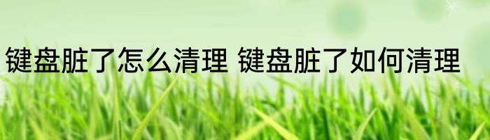 键盘脏了怎么清理 键盘脏了如何清理
