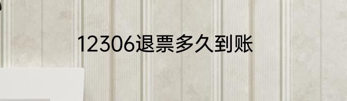 12306退票多久到账