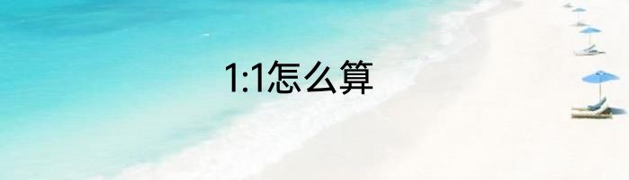 1:1怎么算