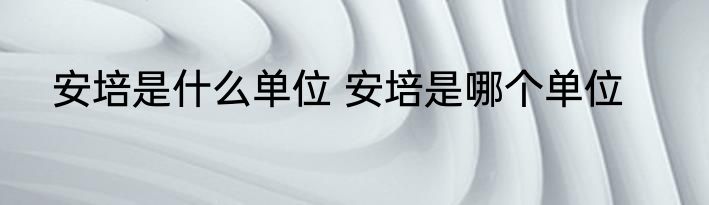 安培是什么单位 安培是哪个单位