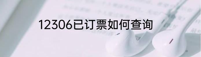 12306已订票如何查询