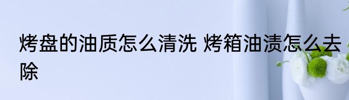 烤盘的油质怎么清洗 烤箱油渍怎么去除