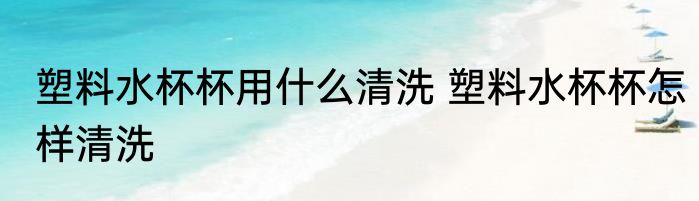 塑料水杯杯用什么清洗 塑料水杯杯怎样清洗