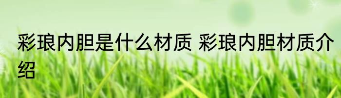 彩琅内胆是什么材质 彩琅内胆材质介绍