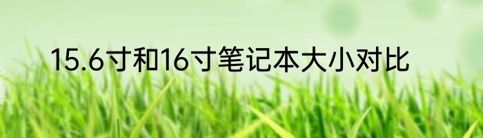15.6寸和16寸笔记本大小对比