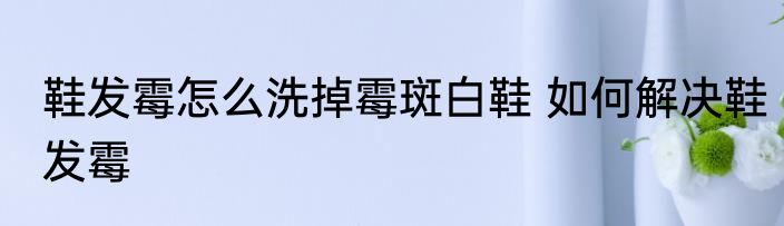 鞋发霉怎么洗掉霉斑白鞋 如何解决鞋发霉