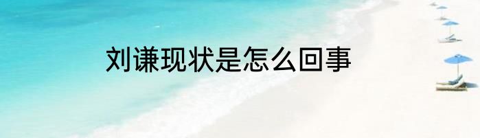 刘谦现状是怎么回事