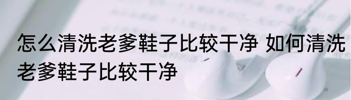 怎么清洗老爹鞋子比较干净 如何清洗老爹鞋子比较干净
