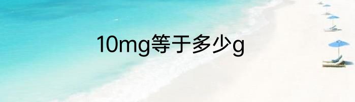 10mg等于多少g