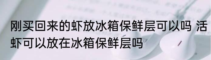 刚买回来的虾放冰箱保鲜层可以吗 活虾可以放在冰箱保鲜层吗