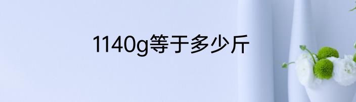1140g等于多少斤