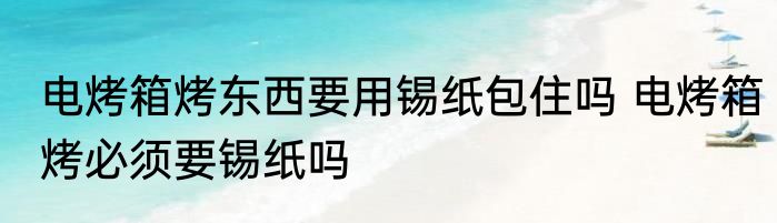 电烤箱烤东西要用锡纸包住吗 电烤箱烤必须要锡纸吗
