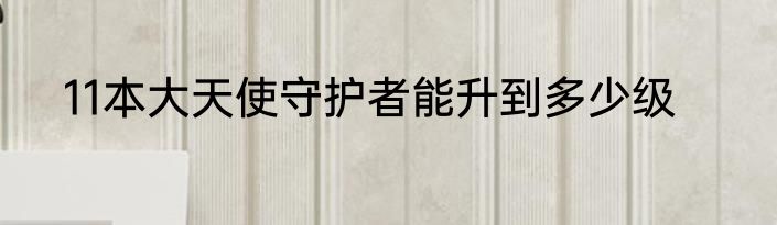 11本大天使守护者能升到多少级